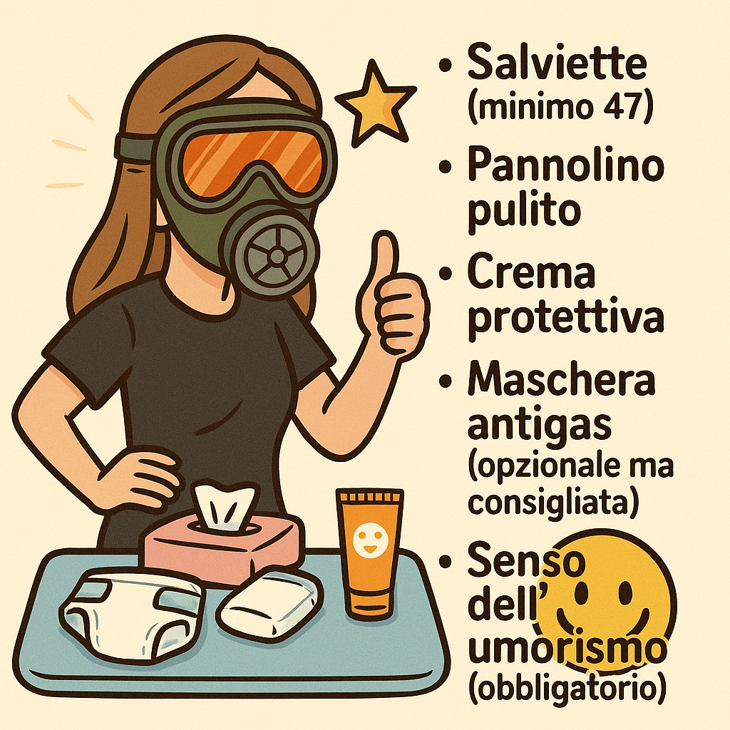 Equipaggiamento cambio pannolino
