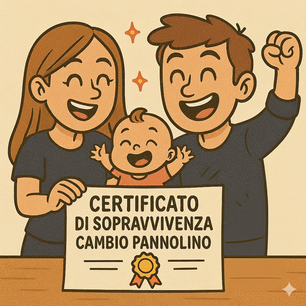 Celebrazione post cambio pannolino